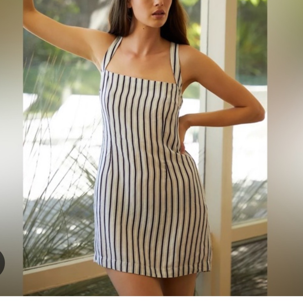 Anthropologie backless mini dress